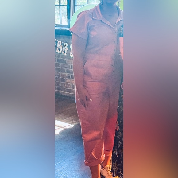 Show Me Your Mumu Cannon Jumpsuit Pink Denim - Picture 5 of 9